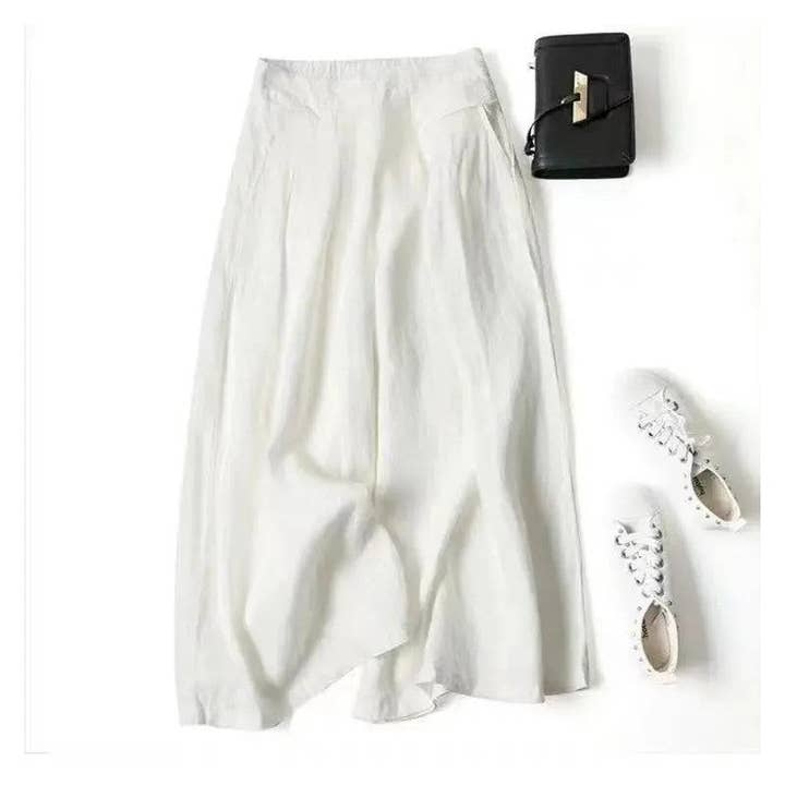 UZ Wholesale Store - Wholesale Pants – Women's - Elevated Style Linen Culottes1