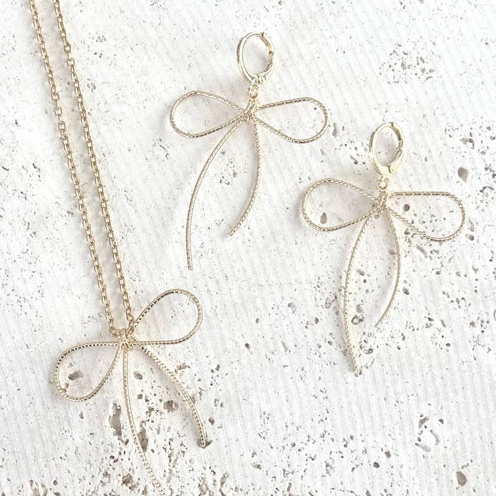 VB&CO Designs Handmade Jewelry - Wholesale Dangle Earrings - Handmade bow earrings boutique salon jewelry1