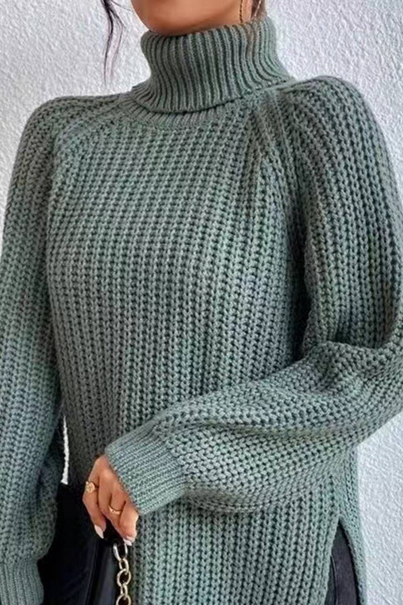 NINEXIS - Wholesale Knit Sweater - Women's - CWOSWL07649_HIGH-NECK MID-LENGTH RAGLAN SLEEVE SWEATER8