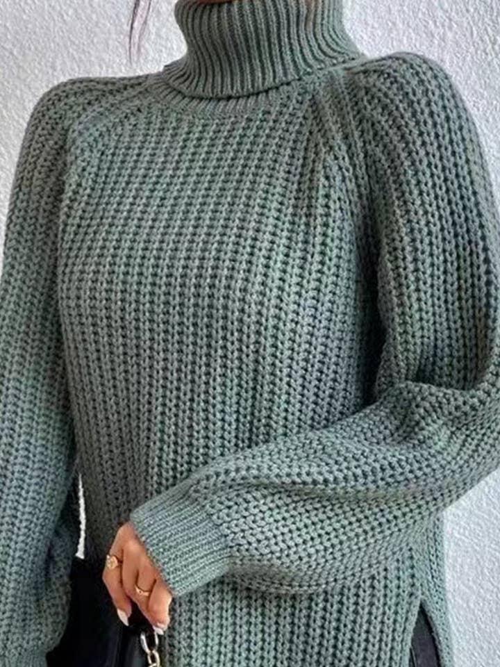 NINEXIS - Wholesale Knit Sweater - Women's - CWOSWL07649_HIGH-NECK MID-LENGTH RAGLAN SLEEVE SWEATER8