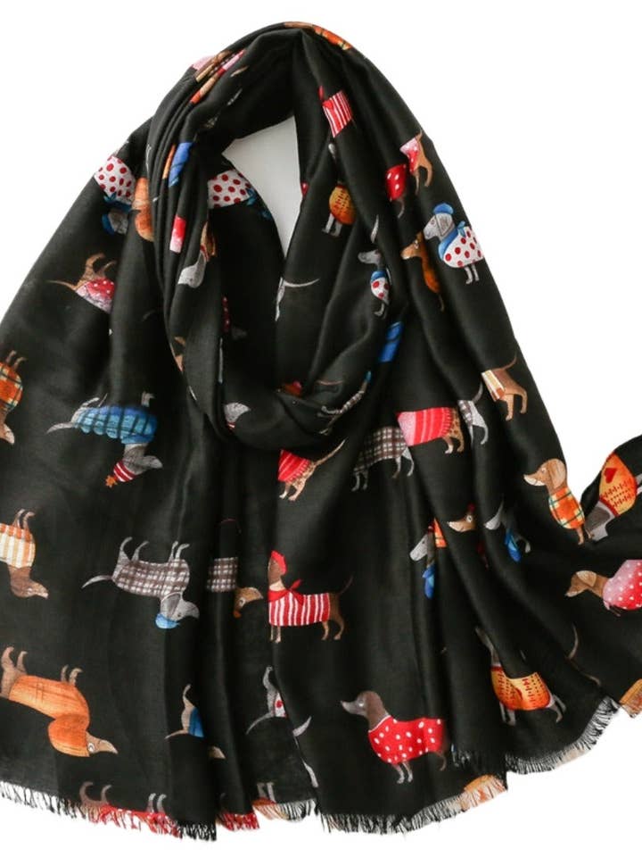 Scarvii - Cartoon Dog Pattern Fall/Winter Scarf for wholesale by Funkyrel® Atzbranding Limited