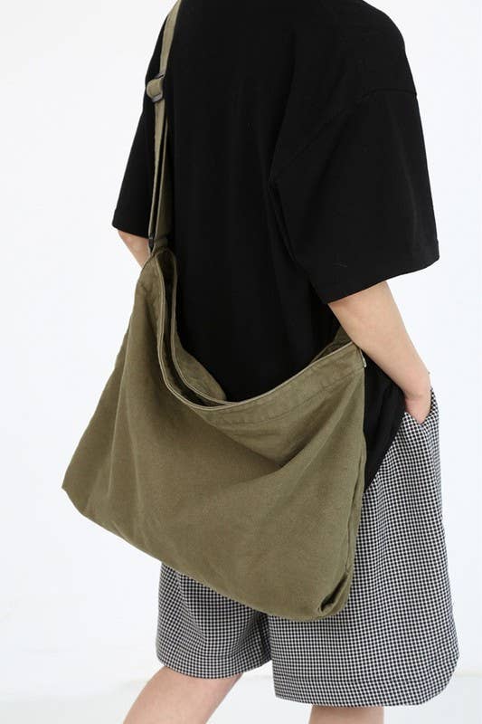 ACCITY - Wholesale Shoulder Bag - Women's - Crossbody Canvas Big Shoulder Bag_CWAB04206