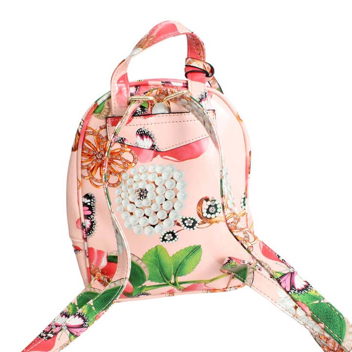 Pink Blush Floral Backpack Set for wholesale on Faire