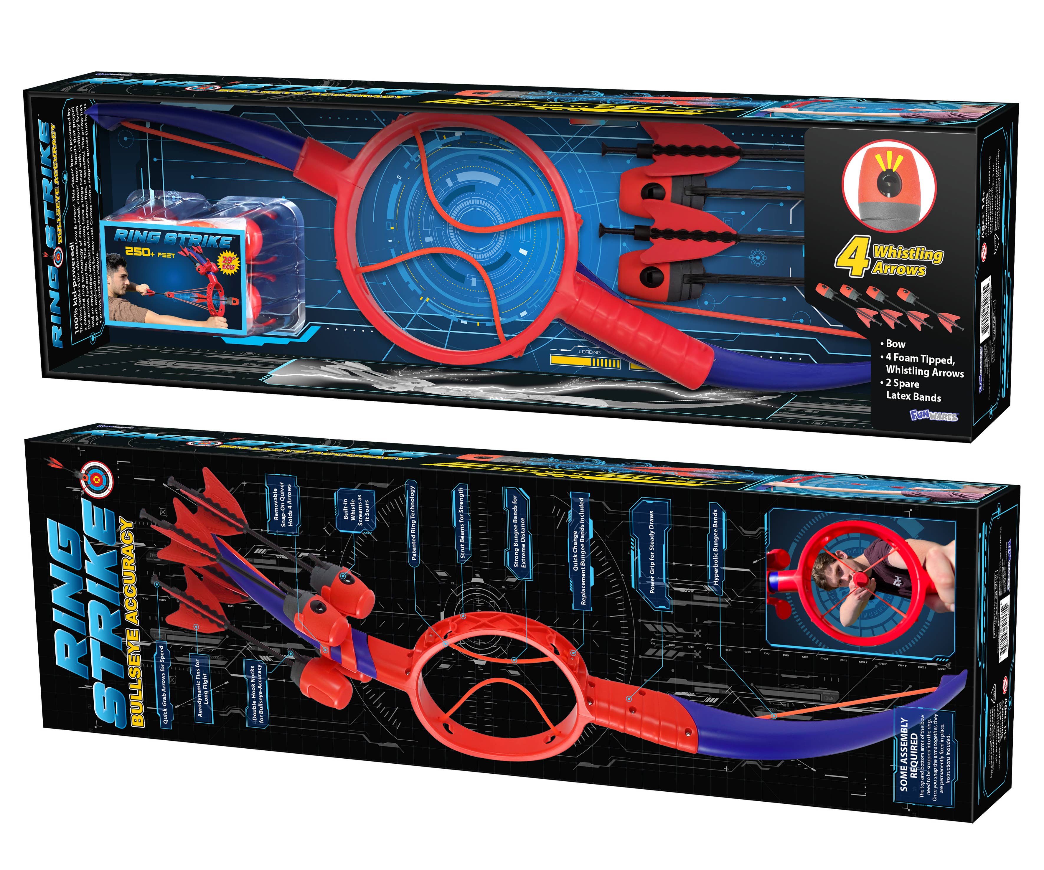 Funwares - Wholesale Sporting Game - Kids & Baby - Ring Strike Bow & Arrow – Screaming Arrows for Kids & Adults12