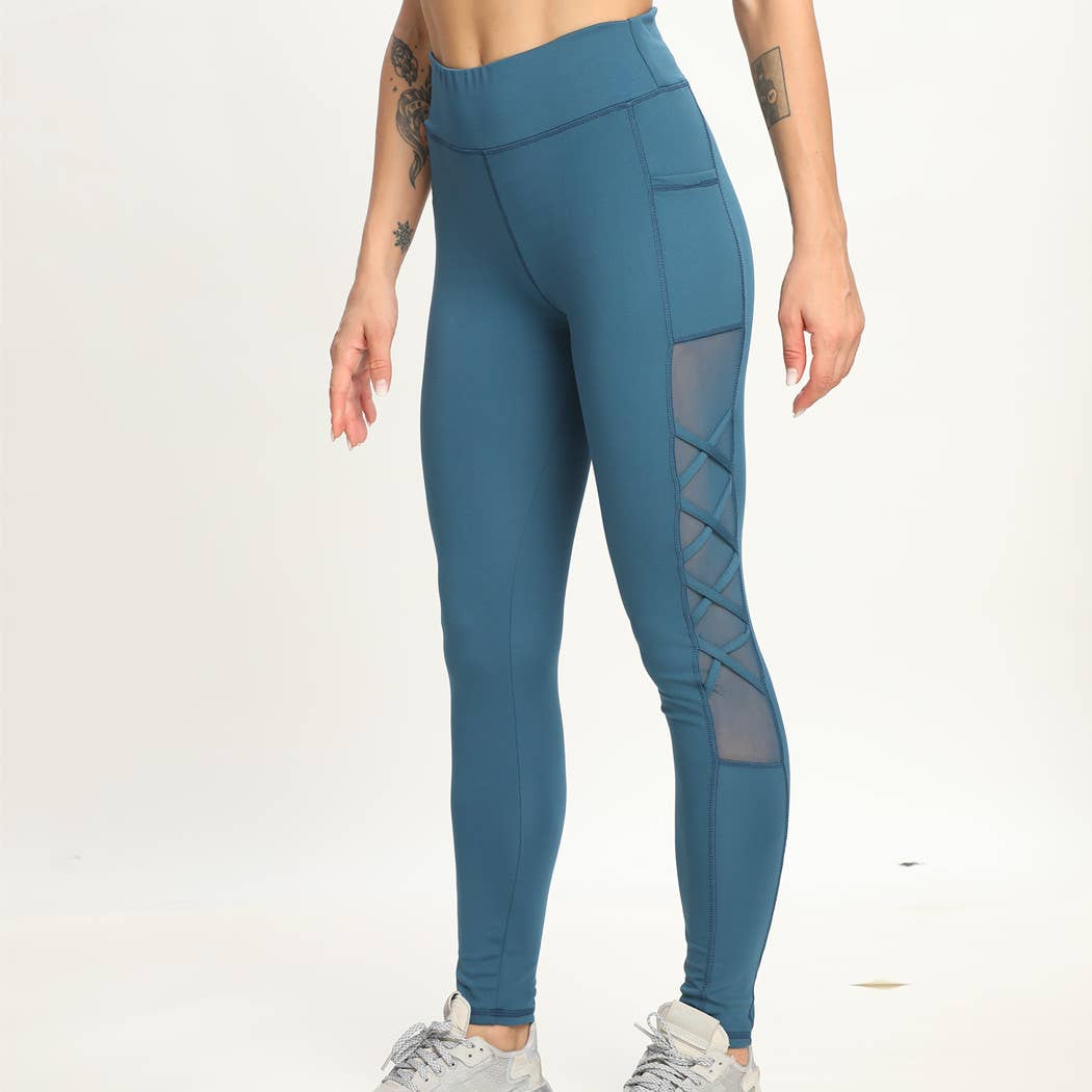 SSImport - Wholesale Athletic/Lounge Leggings - Women's - A1330 SPORTS YOGA POCKET LEGGINGS MIXED SIZES 12PCS/PACK27