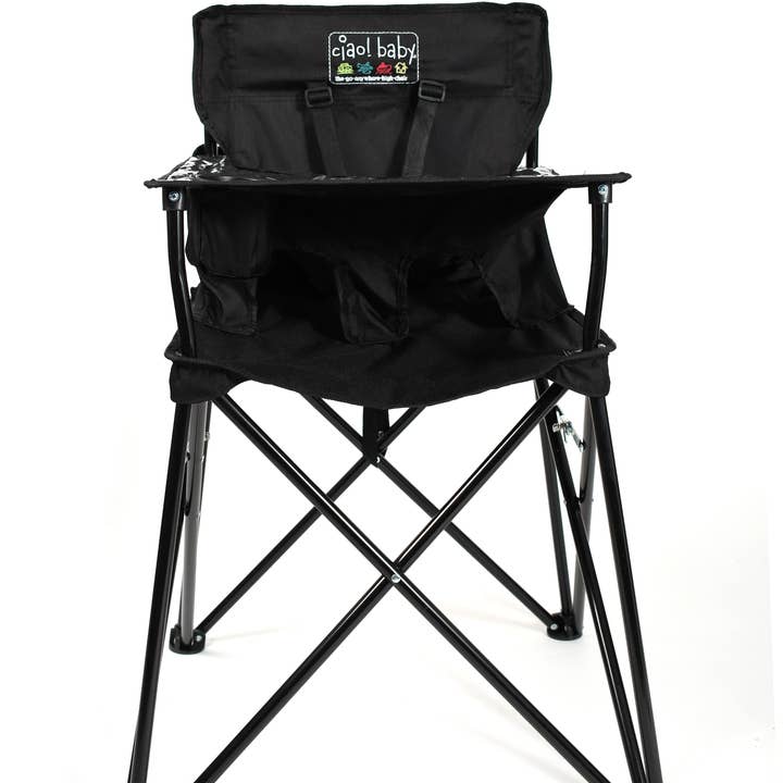 Borders Unlimited – wholesale Highchair –Baby – Cioa! Baby Black Portable Highchair1