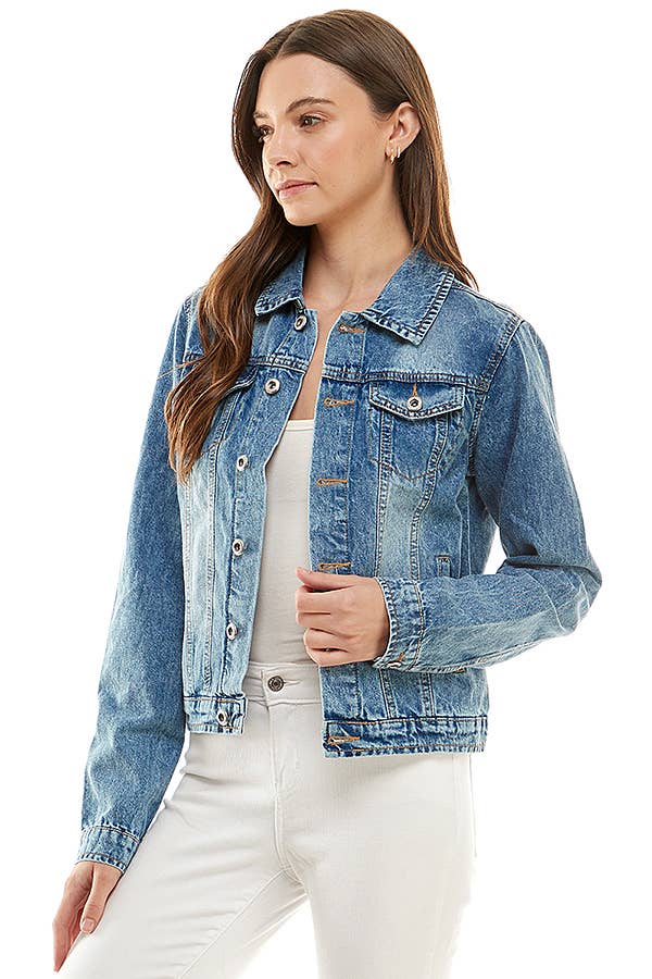 BLUE AGE – wholesale Denim jacket – Women's – Ladies  Casual Denim Jacket10