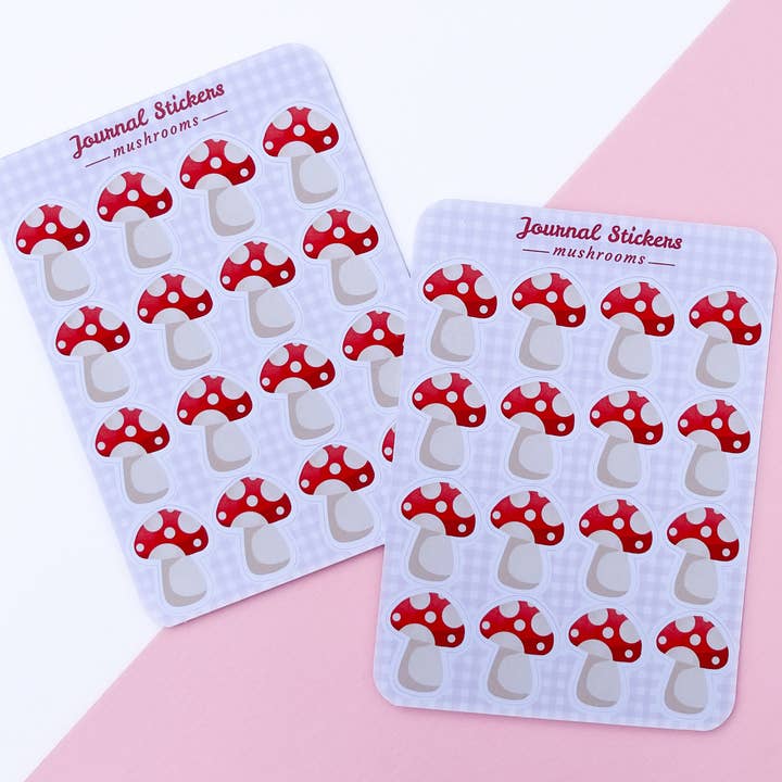 Svamp Journal klistermärke ark, Planner Klistermärken för wholesale av The Bunny Box