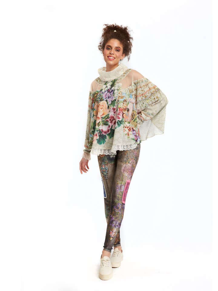 IPNG Design - Vendita all'ingrosso Camicetta - Donna - Blusa a scialle - Fortune In Flowerland11