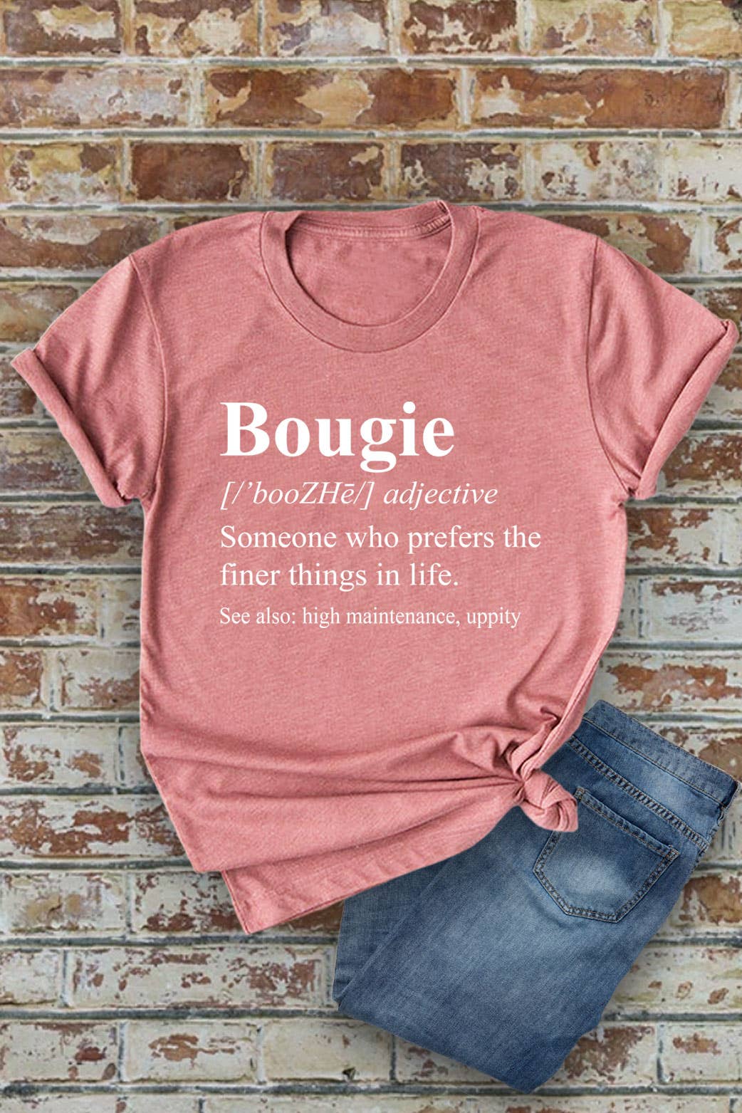 Top Avenue – Engroshandel T-shirt med print - Dame – Bougie Definition, Unisex rundhalset T-shirt7