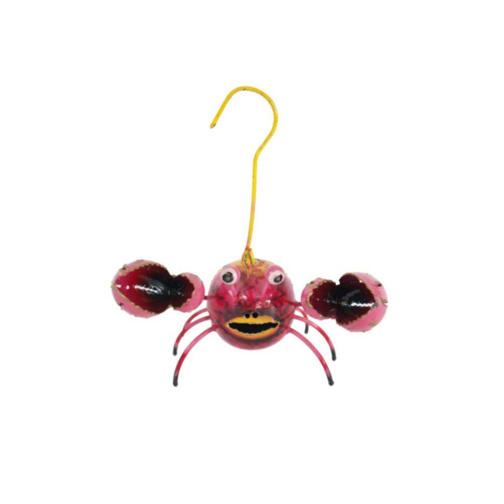 Shared Earth – wholesale Decorative figurine – Crab Metal Pink 10x5x13cm0