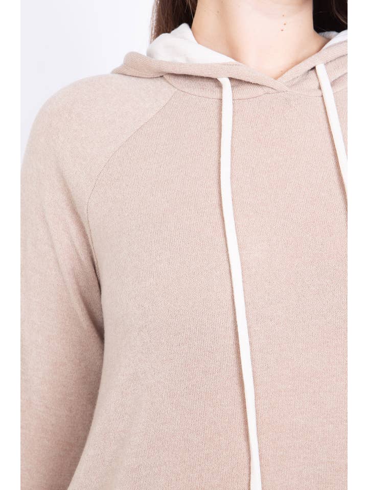 You & Me - Wholesale Hoodie - Women's - SALE!! PPD10449X-PLUS SIZE HACCI LONG SLEEVE RIB BAND HOODIE21