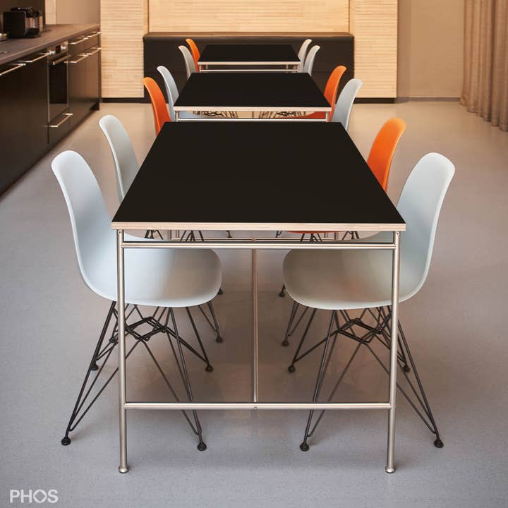 PHOS Design GmbH – wholesale Sidobord – Karlsruhe bord: universalbord - 120x80 cm rostfritt stålram