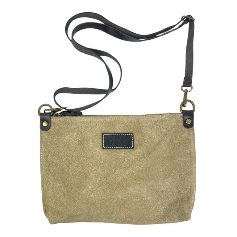 Chenson & Gorett - Wholesale Shoulder Bag - Women's - Italian Suede Leather Crossbody Bag with Zipper1