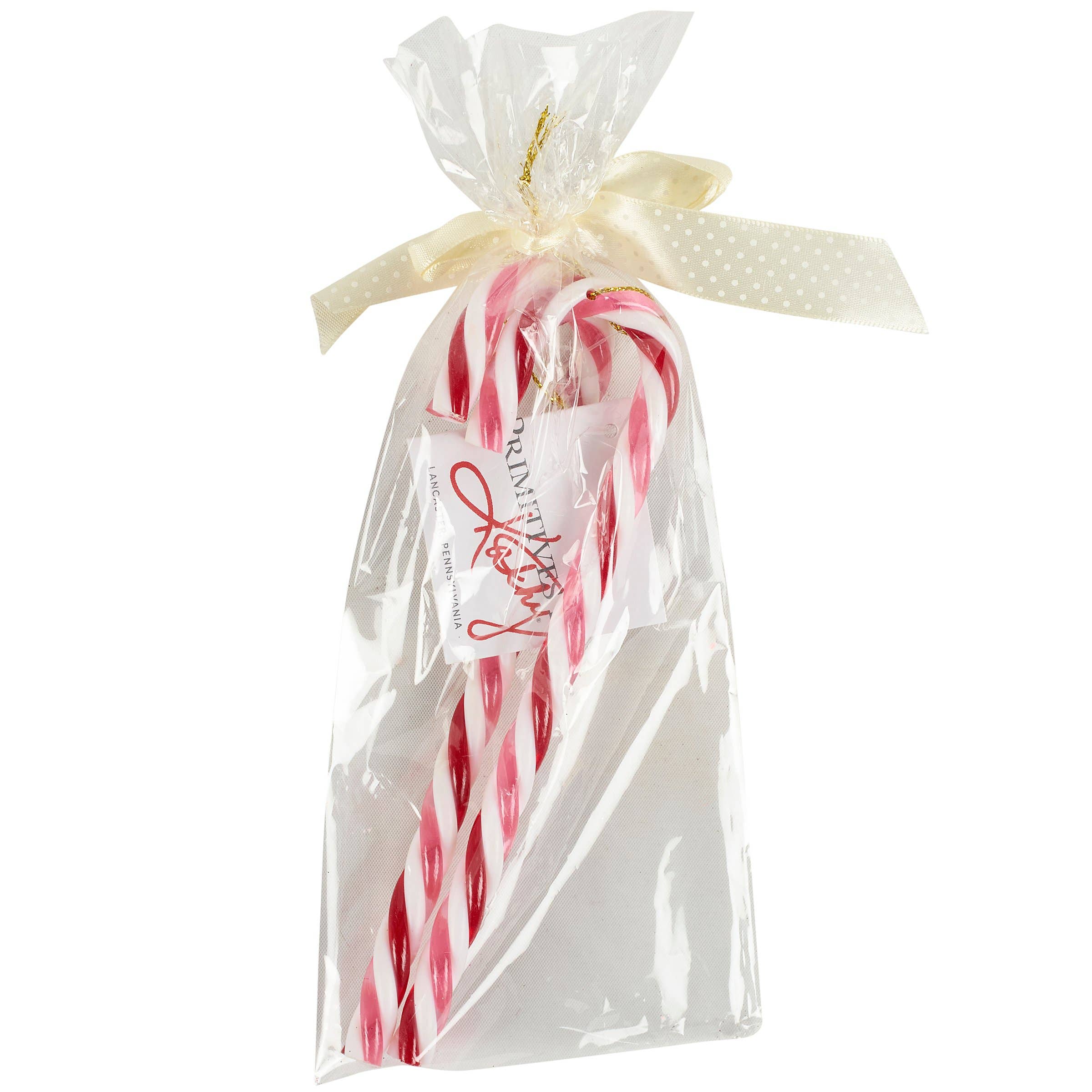 Primitives by Kathy - Wholesale Ornament - Pink Candy Cane Ornament Set1
