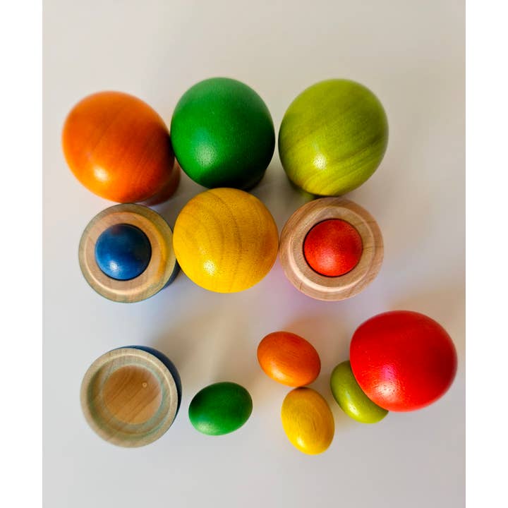 QToysUSA - Wholesale Wood toy – Child - Sorting egg cups5