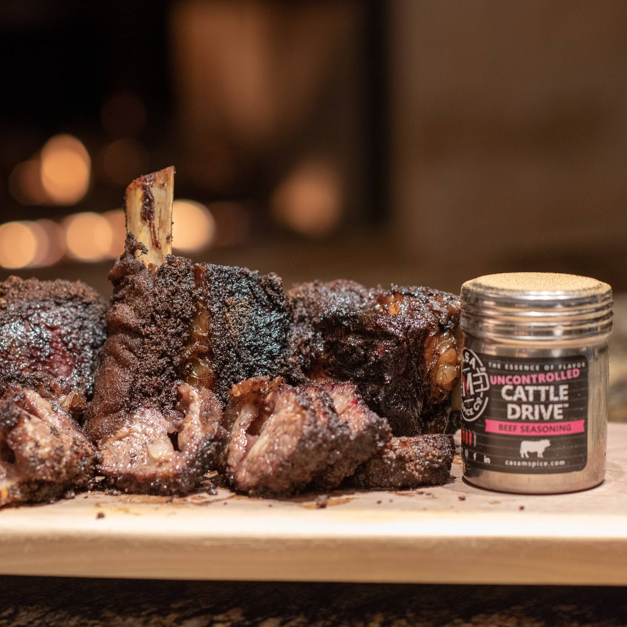 Casa M Spice Co LLC - Wholesale Gedroogde kruidenmix - Cattle Drive® Beef Seasoning - Shaker van roestvrij staal5