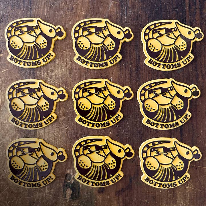 Bryan Spear Studio - Wholesale Magnet - Bottoms Up! Magnet2