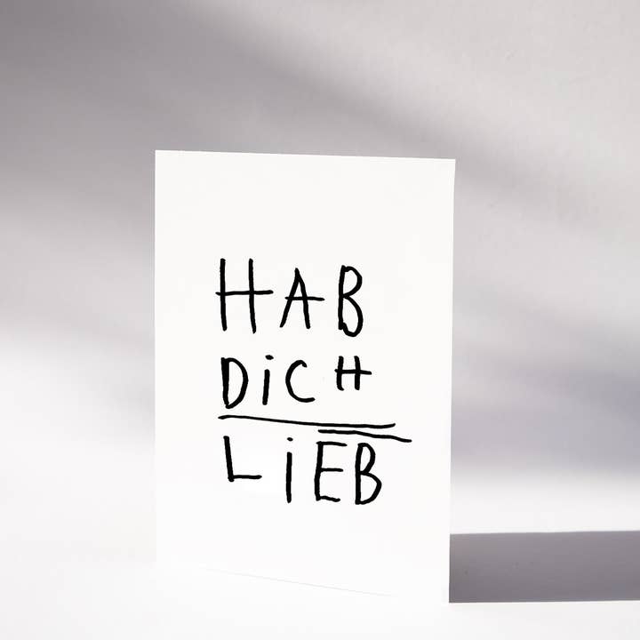 MARI&ANNE - Wholesale Postcard - Postcard/ Postcard — Hab Dich Lieb/ Love you1