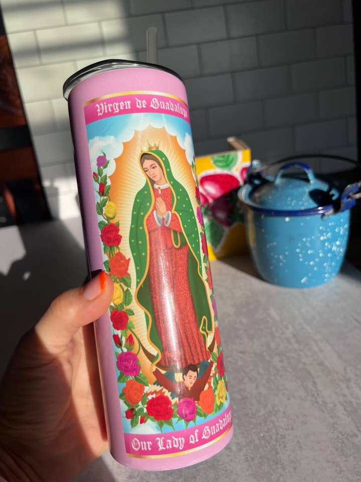 Virgen De Guadalupe Roze Kaarsenhouder voor wholesale door Very That