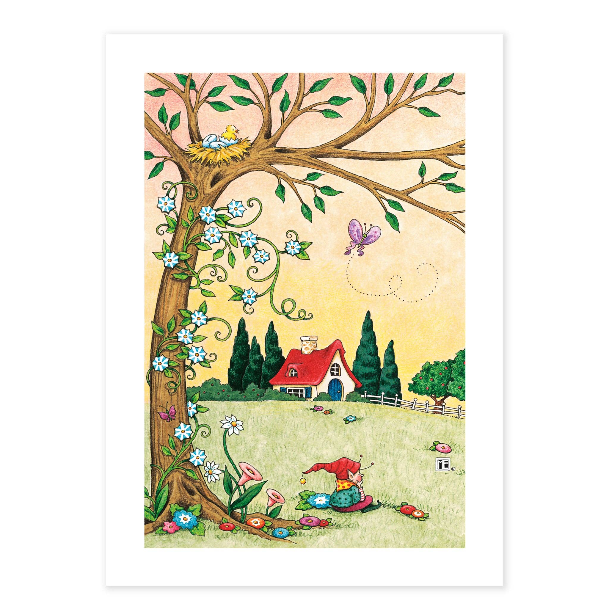 Mary Engelbreit Studios - Wholesale Postcard Set - Cottages Postcards1