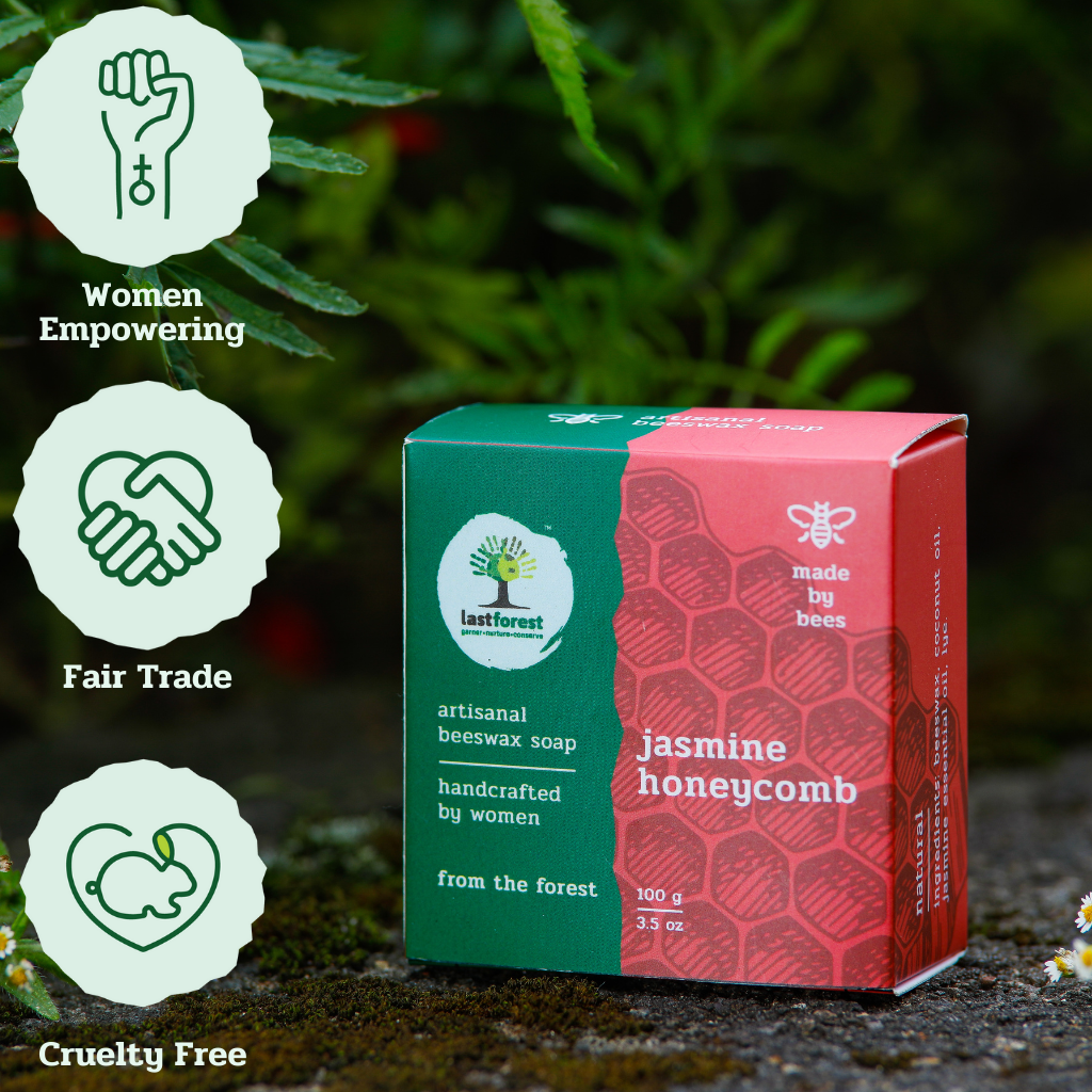 Ethikela KLG – Großhandel Feste Seife – 100g Jasminseife mit Bienenw4