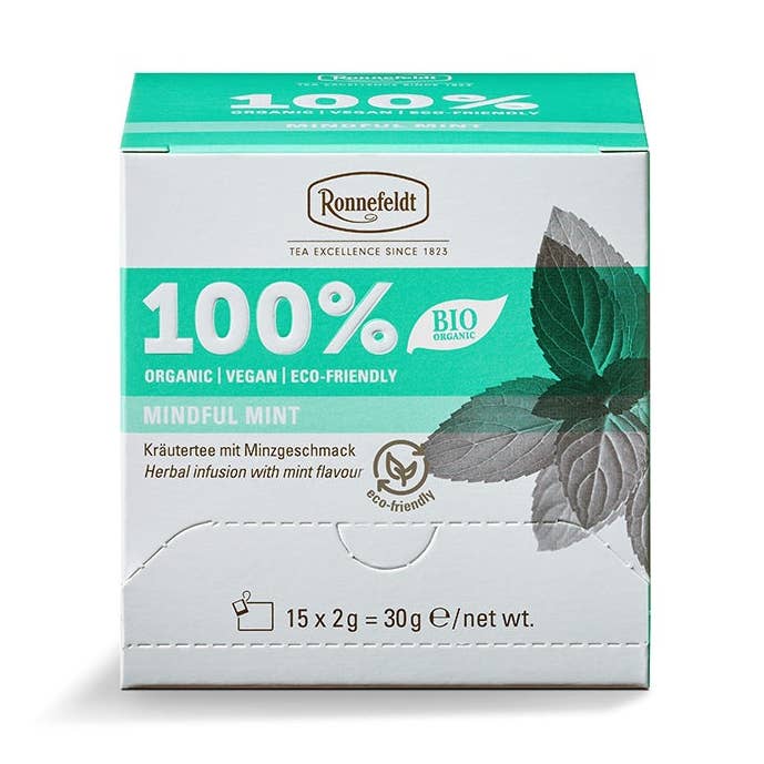 Ronnefeldt 100% Line – Mindful Mint Herbal – 8 × 15 Case
for wholesale by Ronnefeldt USA