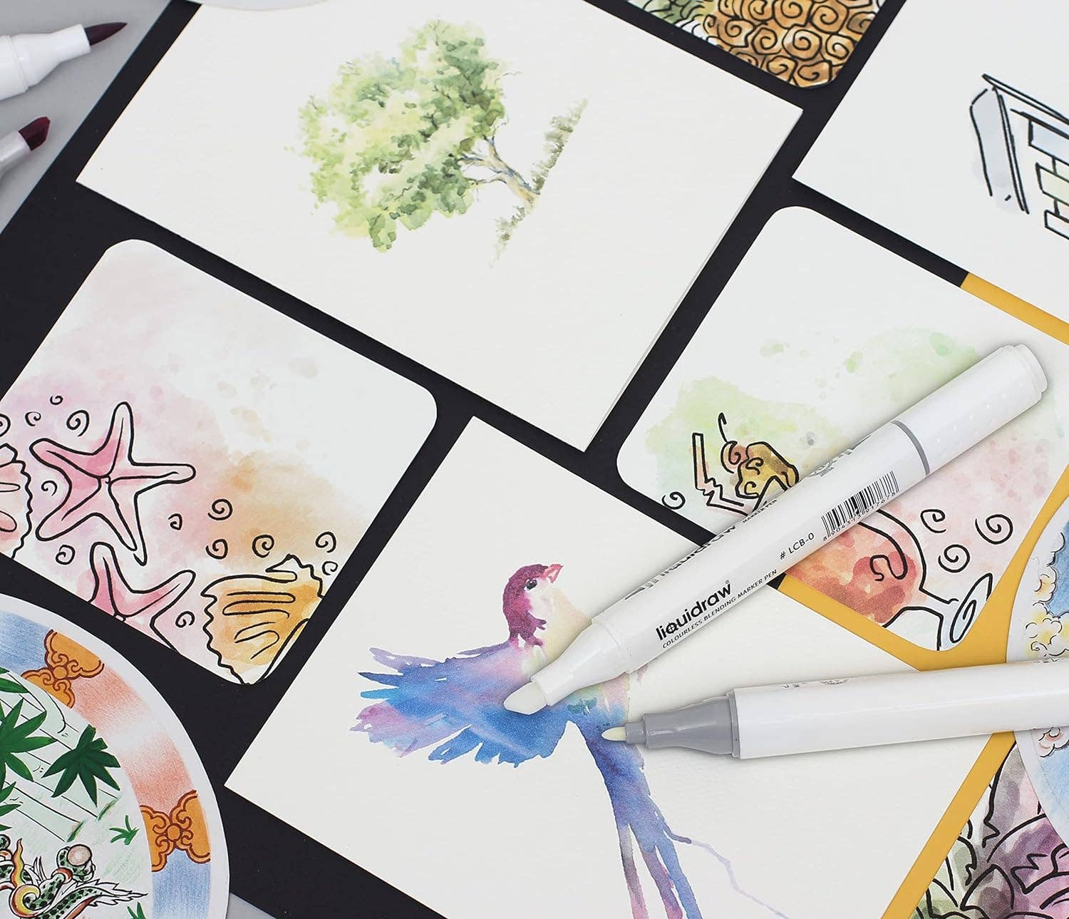 Liquidraw – wholesale Marker – Liquidraw Colourless Blender Marker Set of 3, Dual Tip Marker, Colourless Blender Pen Alcohol Colorless Blending Graphic Marker For Art, Illustration, Animation, Portrait, Sketching, Drawing, Design5