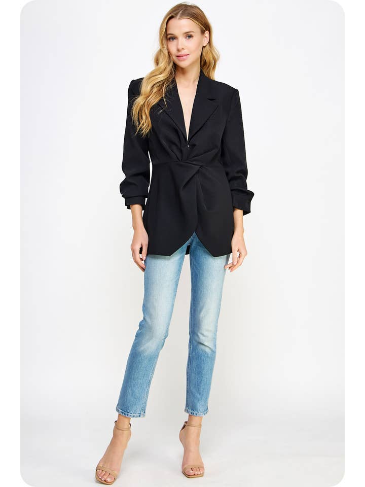 Strut & Bolt - Wholesale Blazer – Women's - Twisted Knot Detail Blazer17