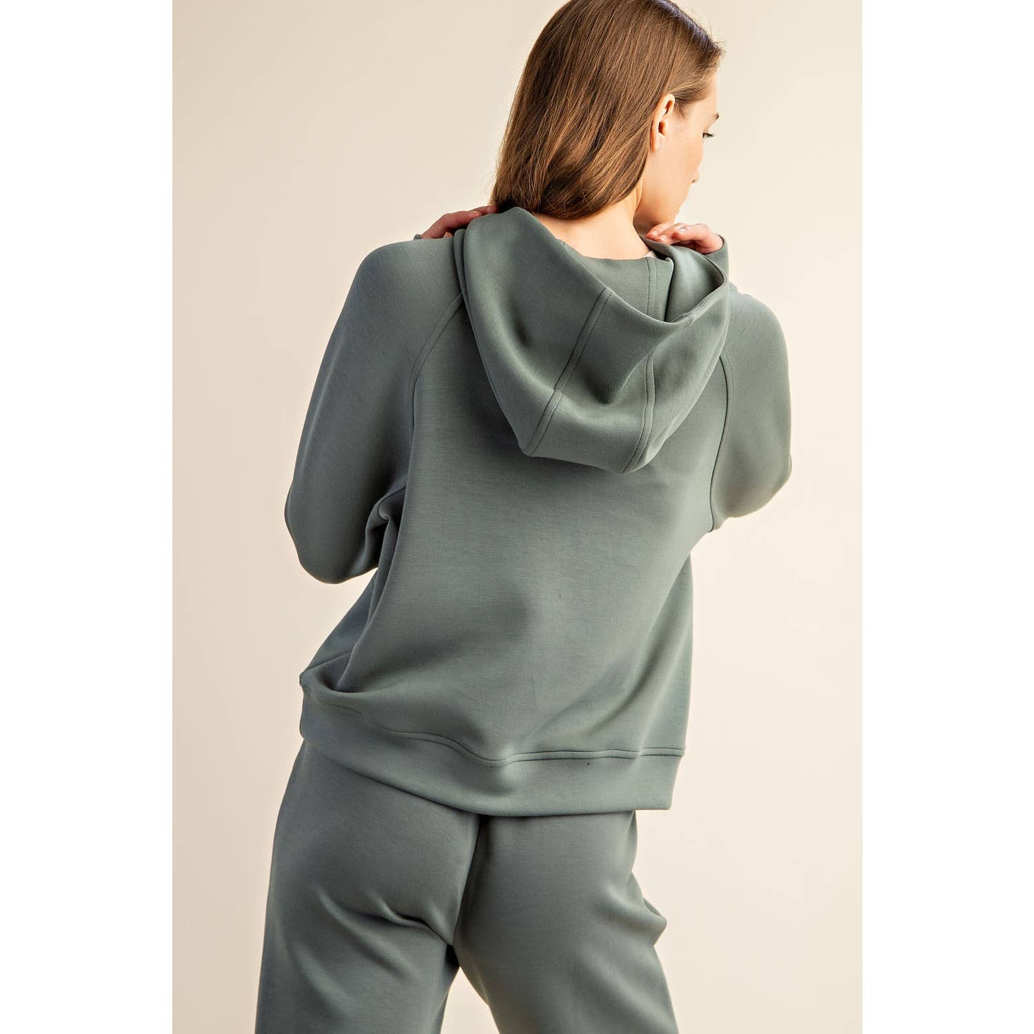 Rae Mode - Wholesale Hoodie - Women's - MODAL SCUBA QUARTER ZIP HODDIE JACKET8