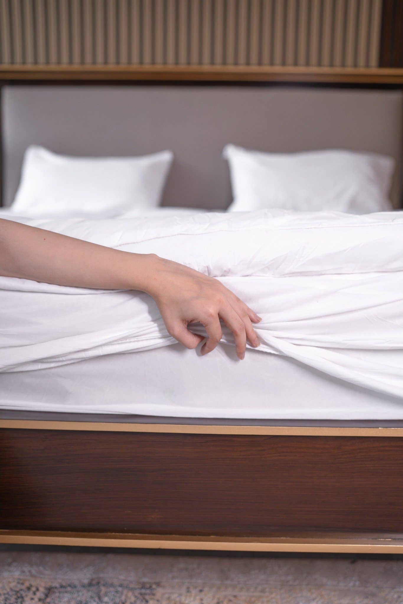 Orimono Elegance - Vendita all'ingrosso Coprimaterassi/Protezioni materasso - Ortopedico topper materasso con imbottitura spessa da 10 cm | Lusso morbido e confortevole11