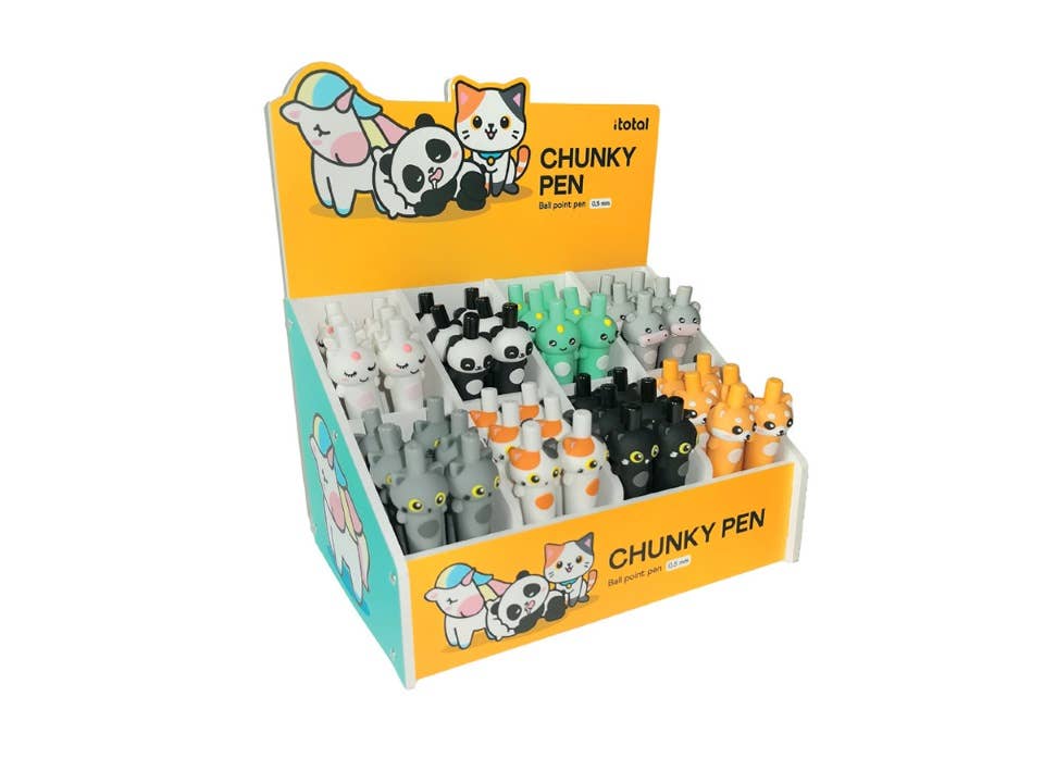 I-Total, I-Drink - Wholesale Pen - Assorted Chunky Pens  Display 48 Pcs0