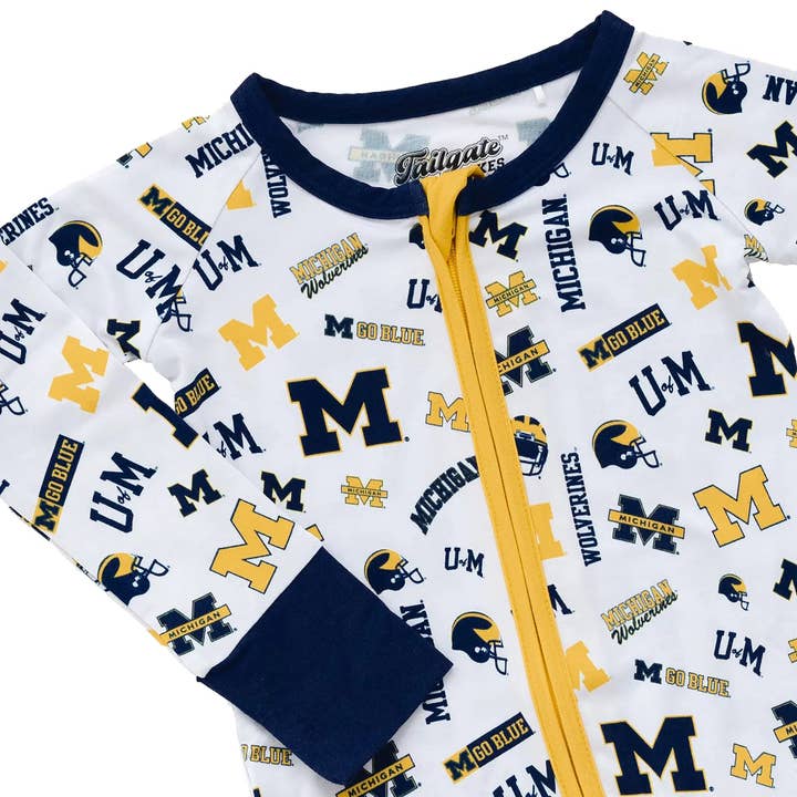 Tailgate Tikes - Wholesale Jumpsuit - Baby - Michigan Wolverines Zippy One-Piece3