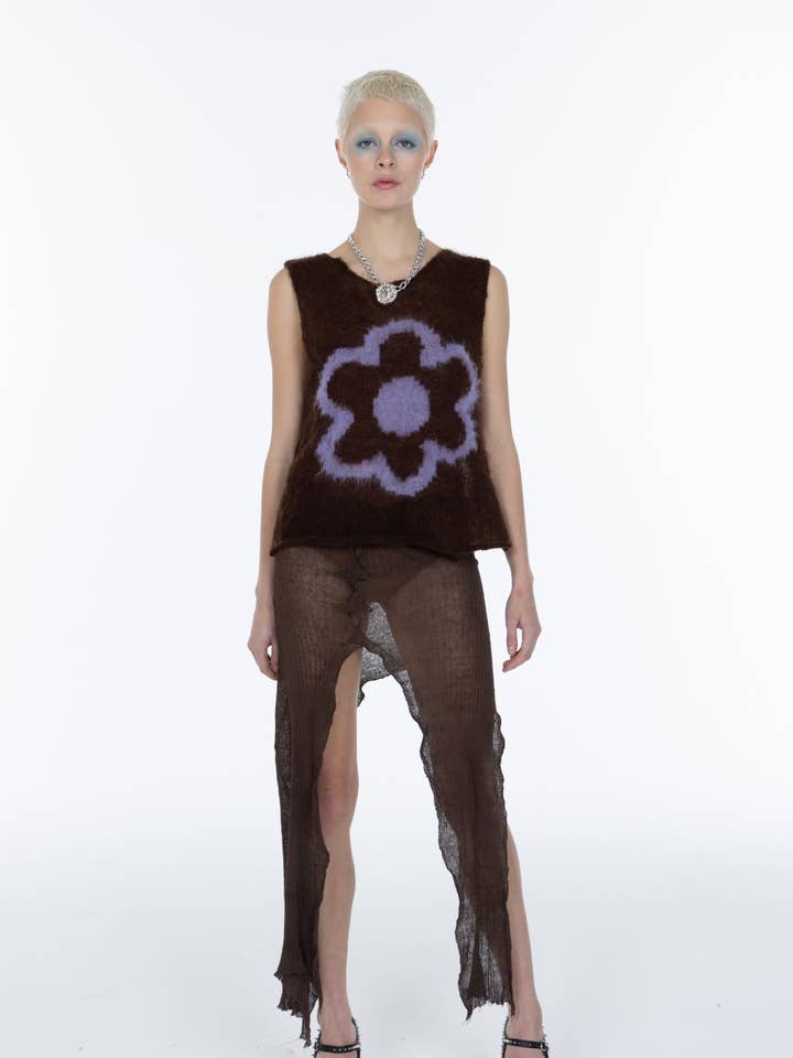 Daisy Knit Top for wholesale by Samudāy Studios