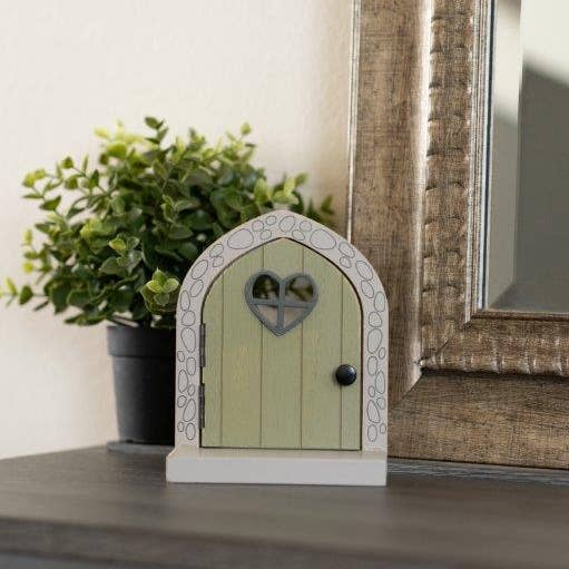 Devanie At Home (Formerly Adams & Co.) - Wholesale Decorative Tabletop Object - 11852 - 5x6x2 wd frm w/shlf (FAIRY DOOR) SPRING PIXIE4