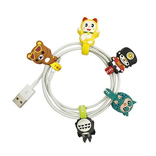 Wrapables.com - Wholesale Cord Holder - Wrapables Silly Cartoon Characters Cord Organizer / Earphone1