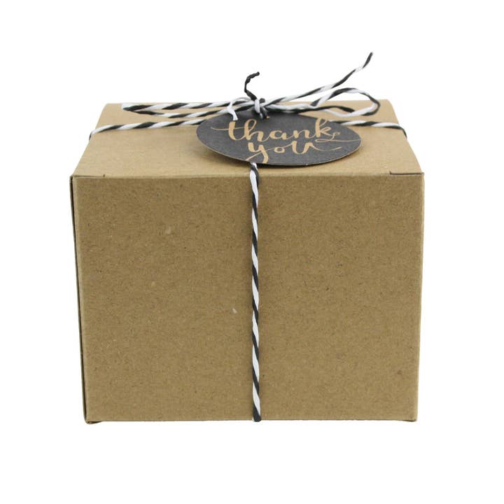 Emartbuy – wholesale Gift box – Natural Kraft Gift Box With String and Tag - 3 Pack