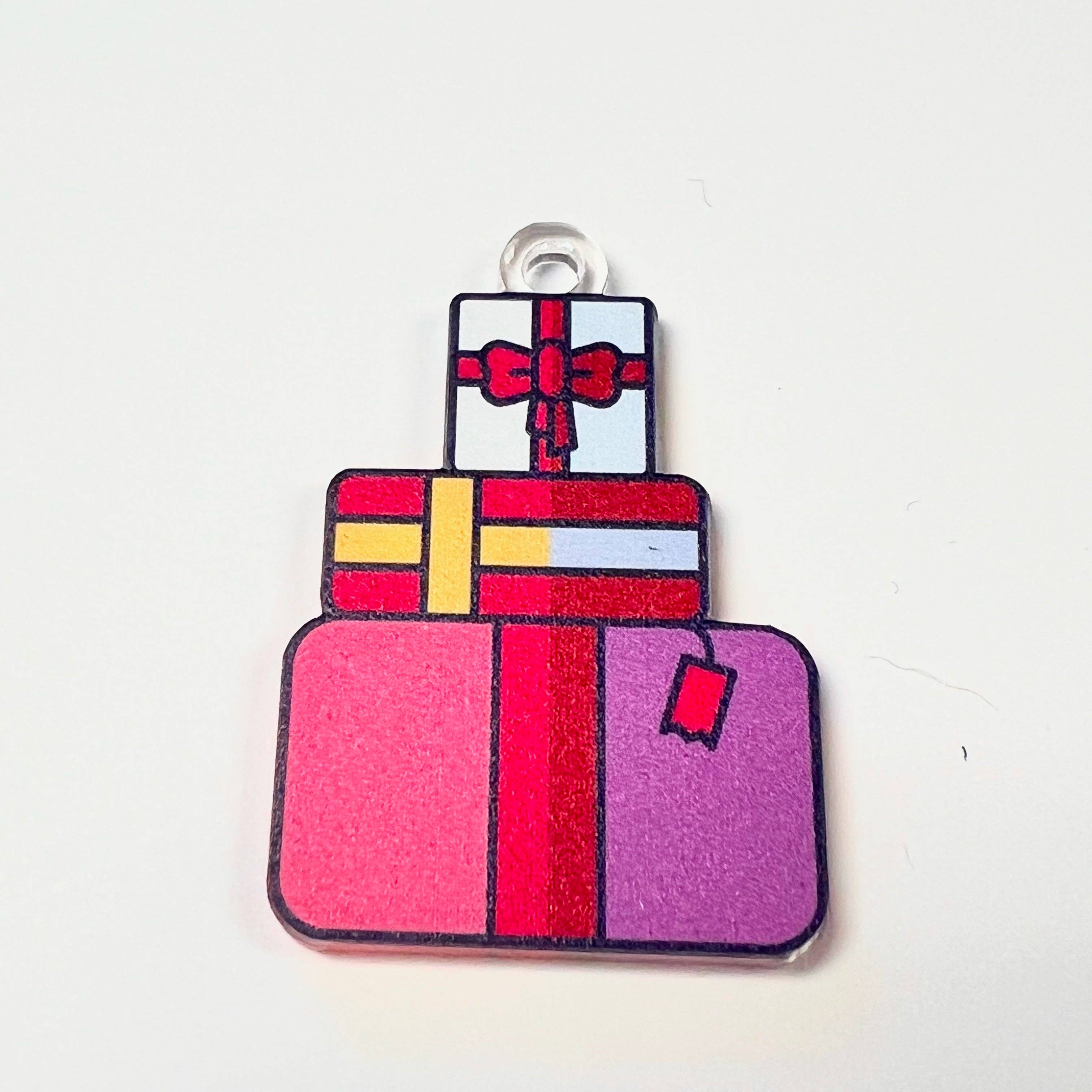 Artifacture - Wholesale Wine Charm - 1.5" Festive Printed and Laser Cut Wine Charms - set of 124