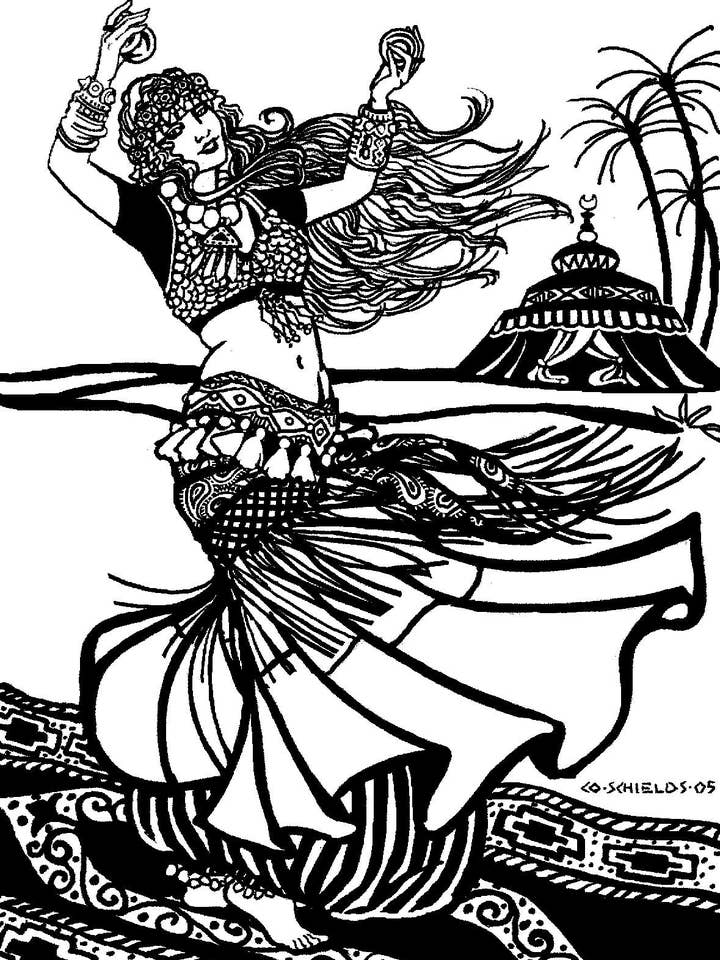 Folkwear - Wholesale Costume - Women's - 144 Belly Dancer - Sewing Pattern1