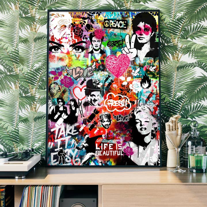 Ink & Drop - Wholesale Art Print - Graffiti Wall Urban Art Print