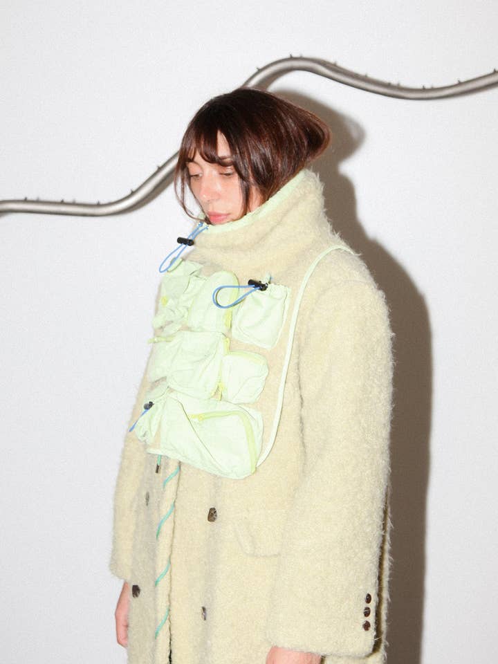 Utility Bib in Dried Eucalyptus for wholesale on Faire3