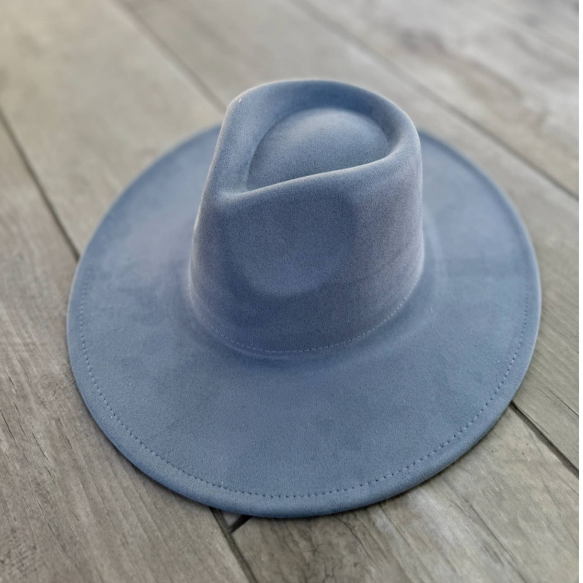 Queens INC - Wholesale Fedora - Women's - Vegan Suede Wide Brim Rancher Hat 14