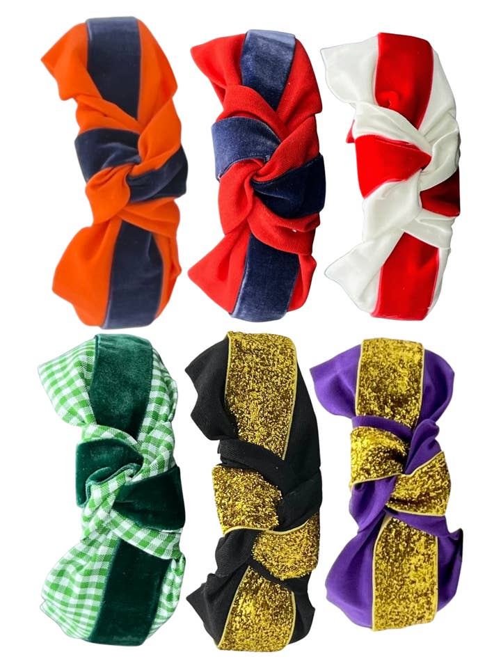 Bandeau personnalisé avec ruban en velours pour la vente par Pretty Happies