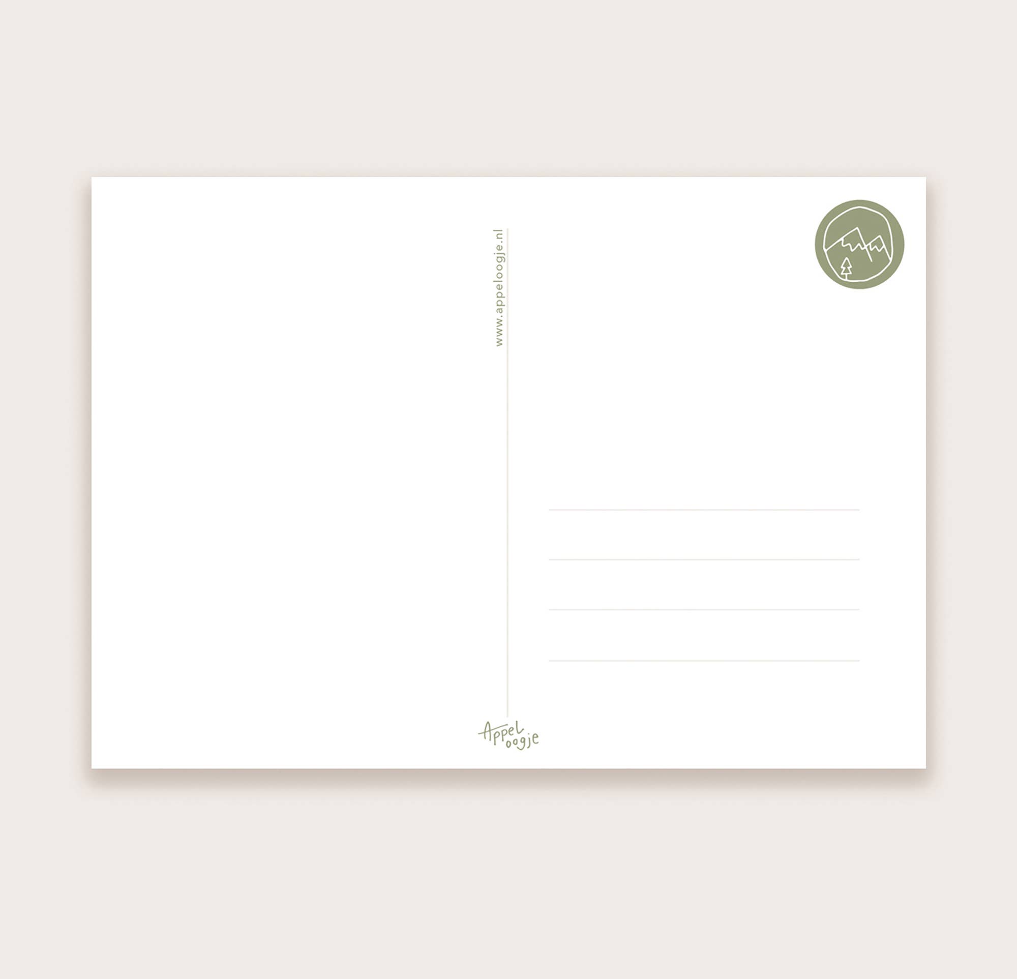 Appeloogje - Wholesale Gewone wenskaart - Ansichtkaart margrietje3