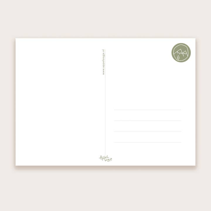 Appeloogje – Cartão de saudação diária por atacado – Cartão postal margarida3