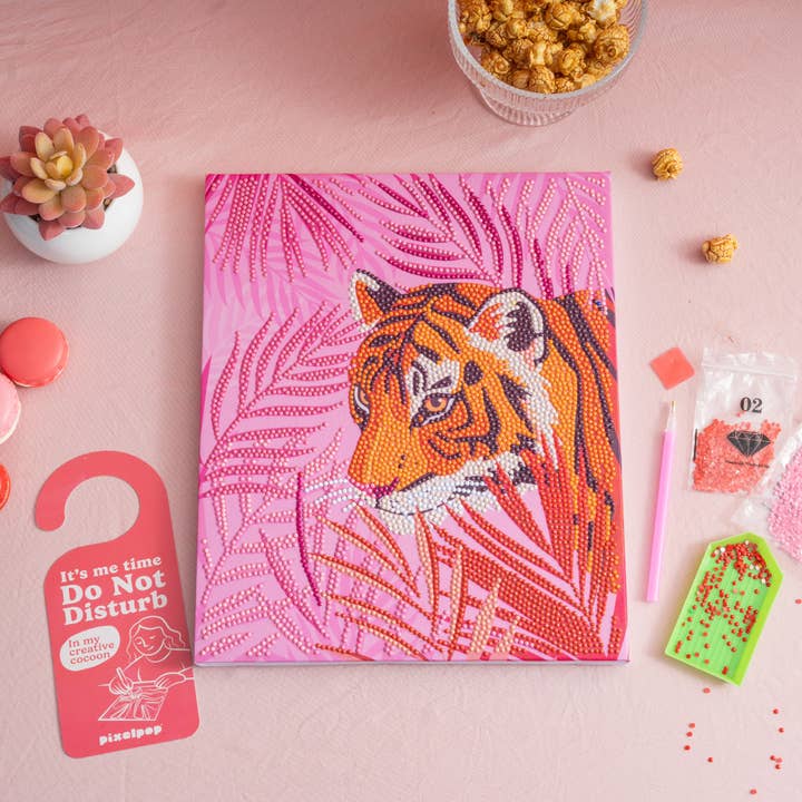 PixelPop™ Diamantkunst — Reset Edition - Pink Palms für den Großhandel von House of Party