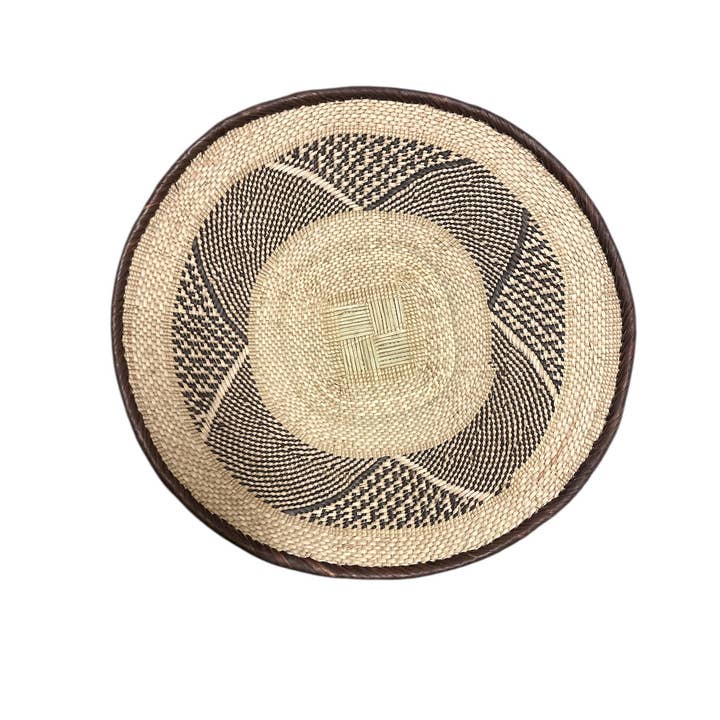 Cesto Africano Binga ou Tonga do Zimbabué de 16" de diâmetro Cesto nº 64 por atacado de The African Home Goods