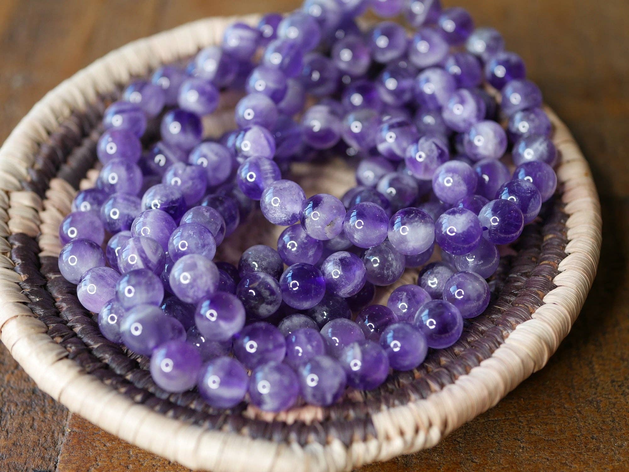 Superior Stones & Gifts INTL LLP - Wholesale Beaded Bracelet - Premium Gemstone Bracelet Chevron Amethyst Grade AA-Natural1