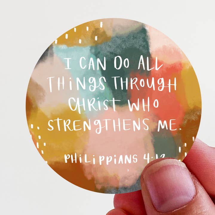 I Can Do All Things... Vinyl Sticker for wholesale by Kingfolk Co