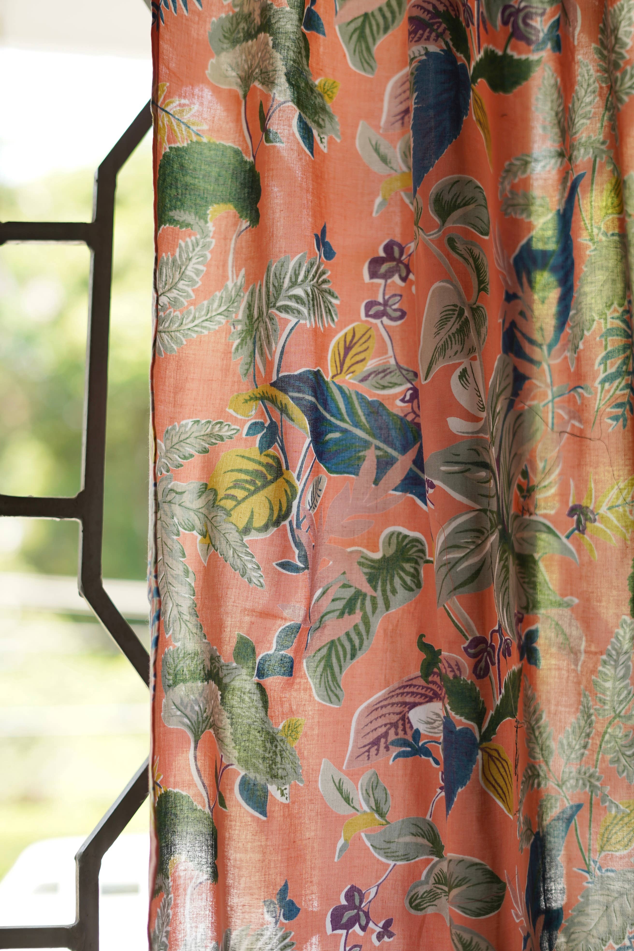 Annahmol - Wholesale Curtain - Vintage Inspired Botanical Sheer Curtains: Assorted Prints3